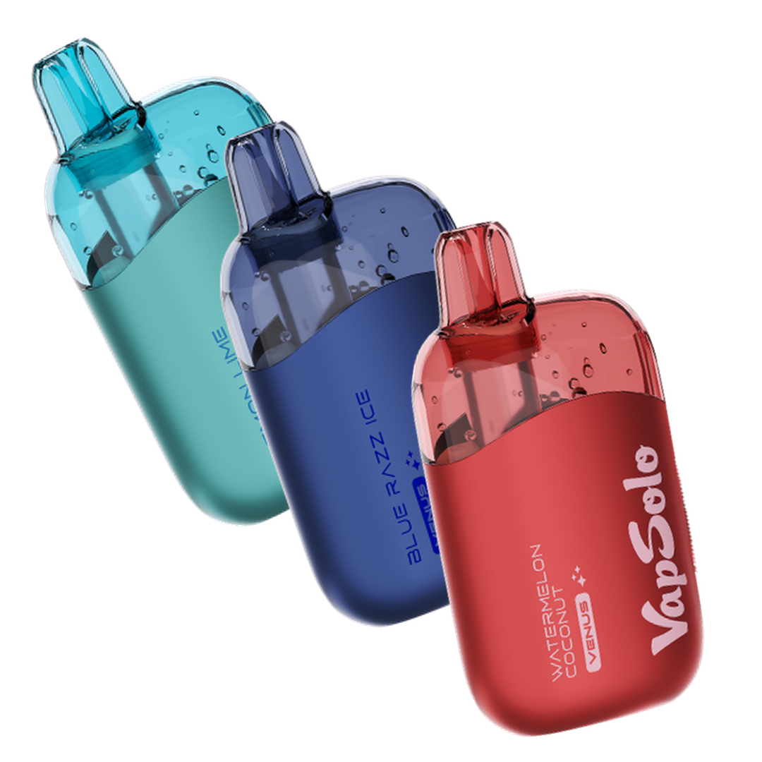 VapSolo VENUS 60.000 Puffs - Lemon Lime, Blue Razz Ice e Watermelon Coconut